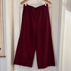 House of Harlow Burgundy wide leg cotton Pants small